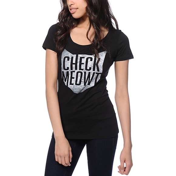 Tops - Check Meowt T-Shirt